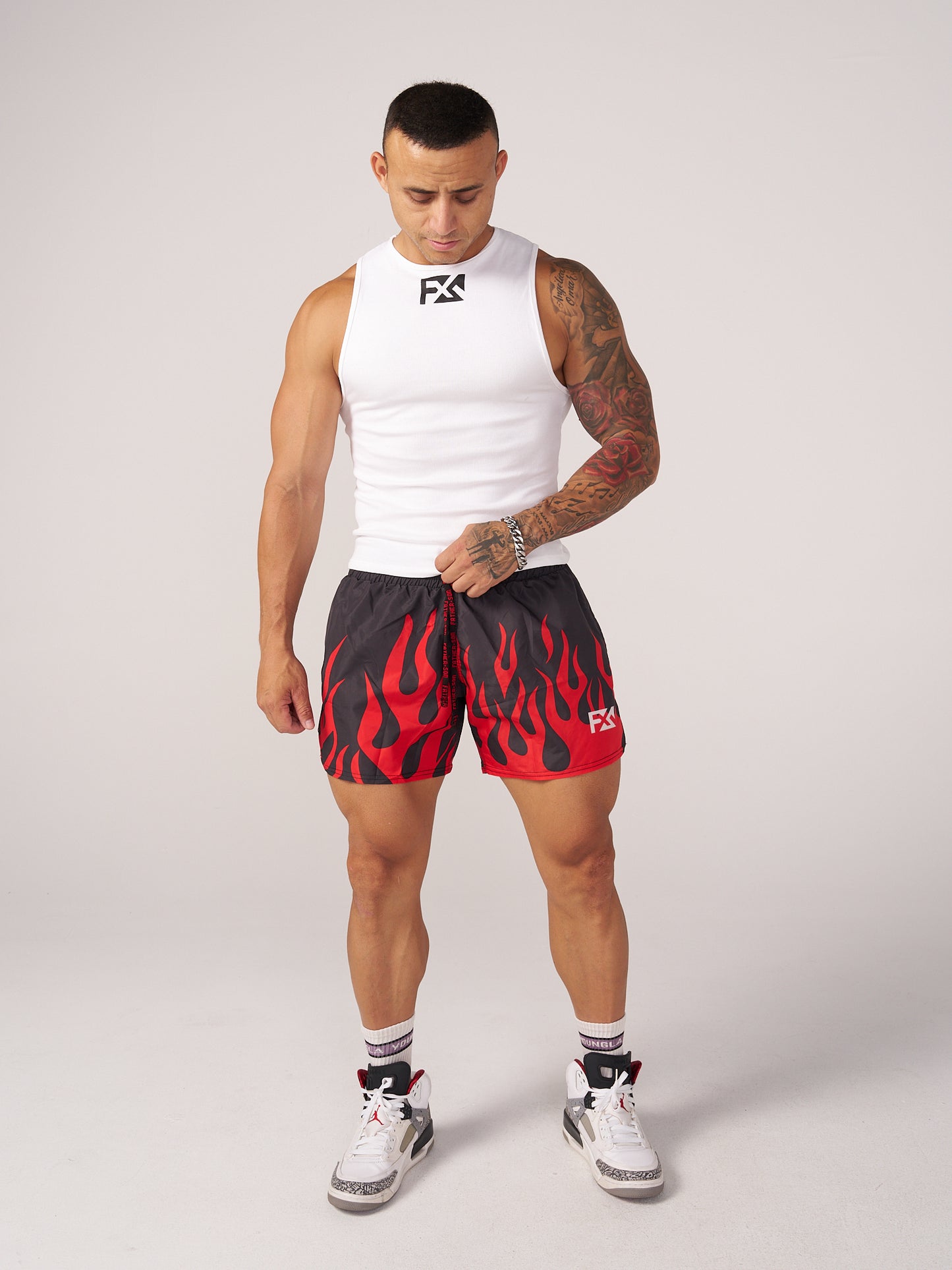 Flame raver shorts
