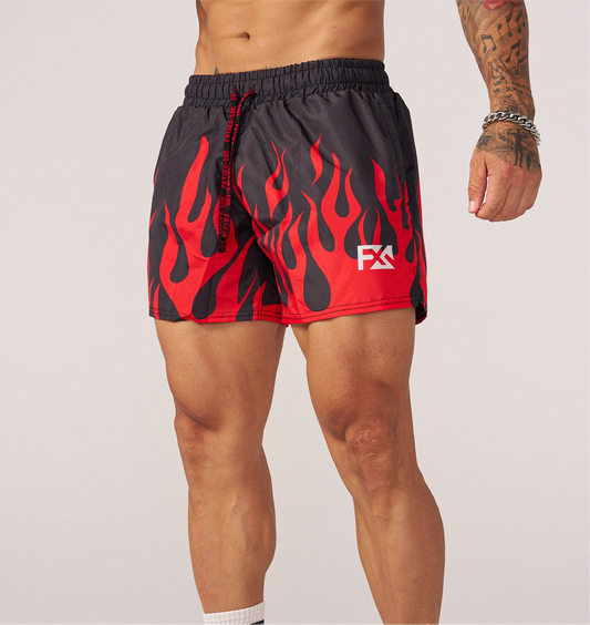 Flame raver shorts