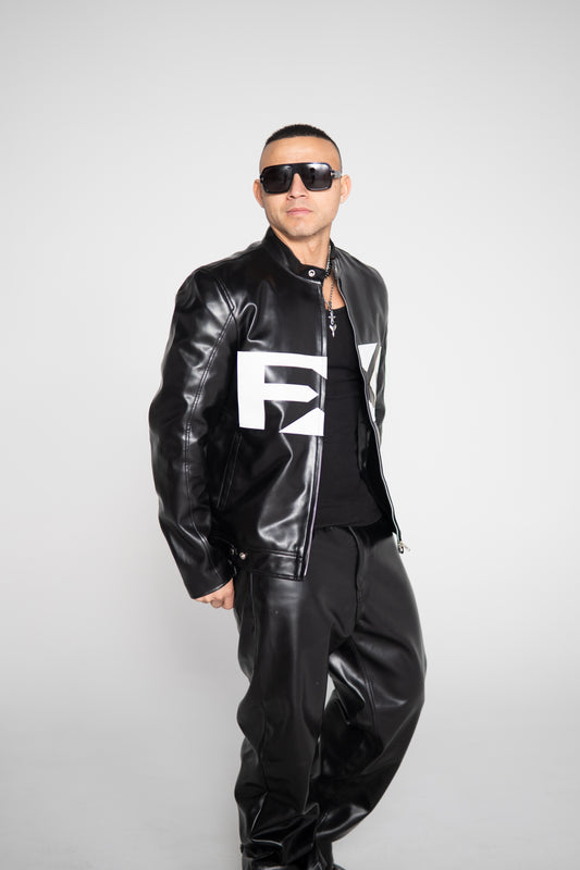 Blackout leather jacket