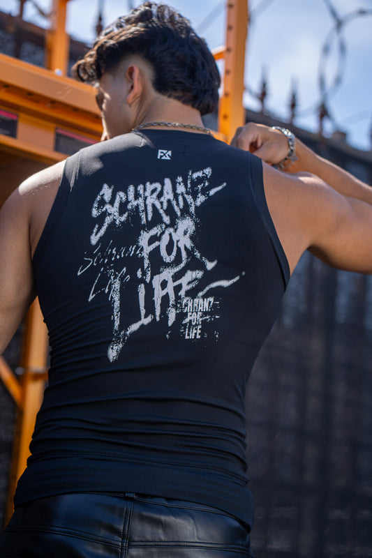 Compression ribbed tank top