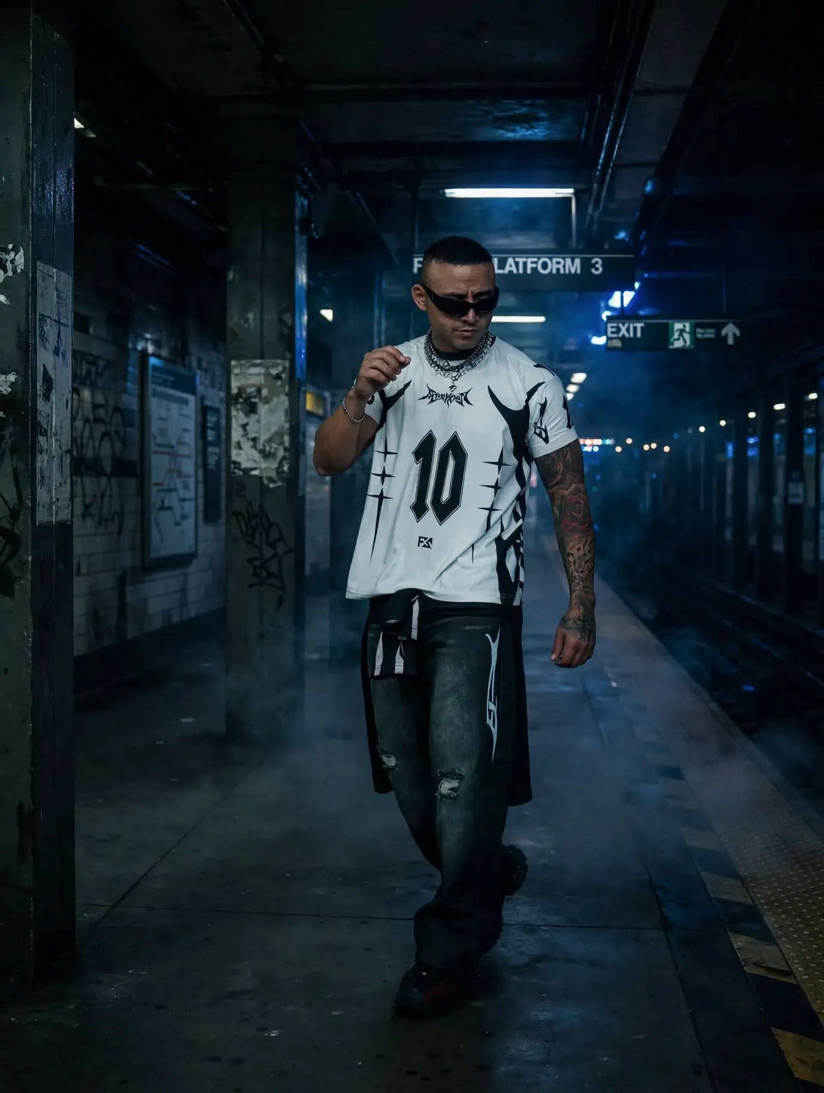 White techno Jersey